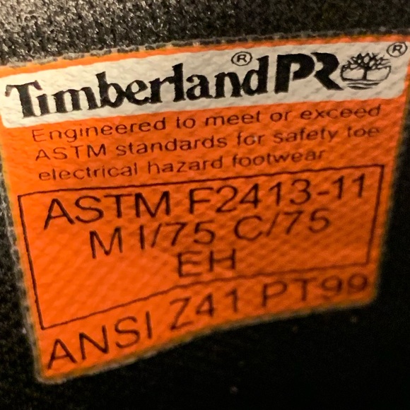 Timberland Pro Steel Toe Men’s black boots 13W - Picture 7 of 10